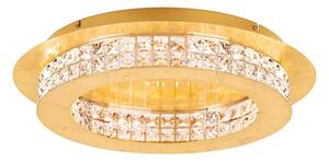 STROPNA SVETILKA/10, LED 10X3,2W, PROM 500, ZLATA/KRISTALNI PRINCIPLE 39405