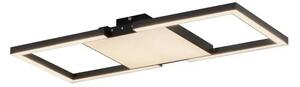 STROPNA SVETILKA LED 16W+12W, DALJINSKI UPRAVLJALNIK, ČRNO MACELLARA 390019