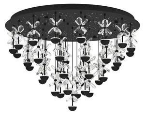 STROPNA SVETILKA/43, LED 43X1,8W, PROM 780, ČRNA S KRISTALI PIANOPOLI 390276