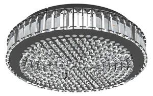 STROPNA SVETILKA 1xLED 23,5W, 3500lm, PROM 410, ČRNA/KRISTAL BALPARDA 390248