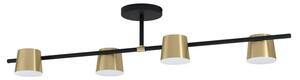 STROPNA SVETILKA 4xLED GU10, 4X5W, D-1155, ČRNA/MEDENINA ALTAMIRA 39984
