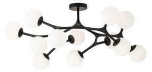 STROPNA SVETILKA/12, LED G9, 12X3W, 12X360lm, PROM 905, ČRNO/OPALNO BELO STEKLO MARAGALL 39529