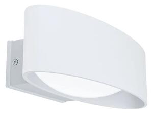 ZUNANJA STENSKA SVETILKA 1xLED 10W, 1100lm, IP44, ALUMINIJASTA/JEKLOSTA/PLASTIKA/BELA BRADICA 98709