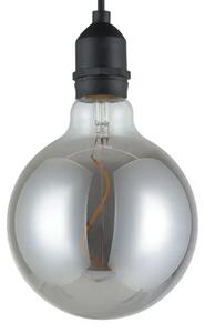 ZUNANJA VISEČA SVETILKA 1xLED 1X0,06W, PREMER KROGLE 125, ČRNO STEKLO/ČRN VIGNANELLO KABEL 900209