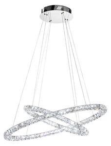 VISEČA SVETILKA/128, LED 128X0,5W, PROM 900, KROMIRANA/KRISTALNA TONERIA 93946