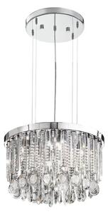 VISEČA SVETILKA 7xLED 7X33W, PROM 500, KROMIRANA/KRISTALNA CALAONDA 93425