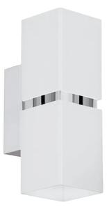STENSKA SVETILKA 2xLED GU10, 2X3,3W, KROMIRANA/BELA PASSA 95377