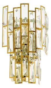 STENSKA SVETILKA 3x E14, 3X25W, 215X330, MEDENINA/KRISTAL CALMEILLES 39615
