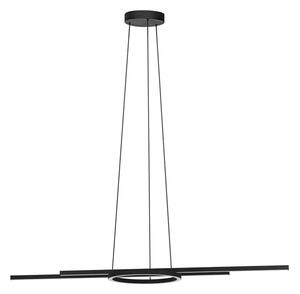 VISEČA SVETILKA 2xLED 2X8W, ZATEMNLJIVA BELA, ČRNA ZILLERIO-Z 900398