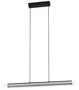 LED VISEČA SVETILKA 29,8 W + 28 W, 4350 lm + 3300 lm, DALJINSKI UPRAVLJALNIK, ČRNE BUCITA 39901