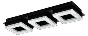 STROPNA SVETILKA 3x LED 3X4W, 3X400lm, ČRNA/JEKLO/KRISTAL FRADELO 1 99325