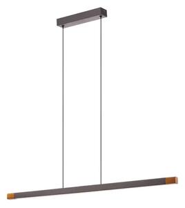 VISEČA SVETILKA 1xLED 18W, ZATEMNLJIVA, LES/SIVO BELA ŠMINKA 900174