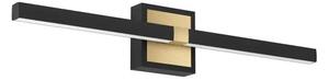 STENSKA SVETILKA 1xLED 11W, IP44, D-600, ČRNA/MEDENINA PEGUERA 900928