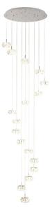 VISEČA SVETILKA/17, LED 17X4,5W, 17X500lm, PROM 780, V 3290, KRISTAL/KROM CORLIANO 1 39546