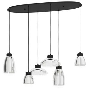 VISEČA SVETILKA 6xLED 6X5,4W, ČRNA/ČRNO OKNO SARNARRA 390301