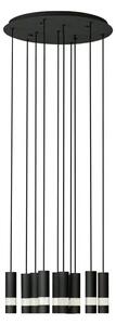 VISEČA SVETILKA 10xGU10, 10X5W, PROM 580, ČRNA BERNABETA 39708
