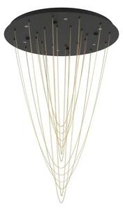 VISEČA SVETILKA 6xLED 6X5,4W, PROM 580, ČRNO/ZLATA UTRIPAJOČA 390354