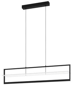 VISEČA LED SVETILKA 2X15W, 3600lm, D-980, ČRNO/SATENASTA BARVA 390024