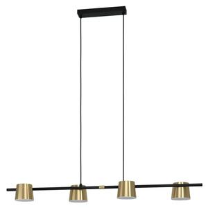 VISEČA SVETILKA 4xLED GU10, 4X5W, D-1155, ČRNA/MEDENINA ALTAMIRA 39985