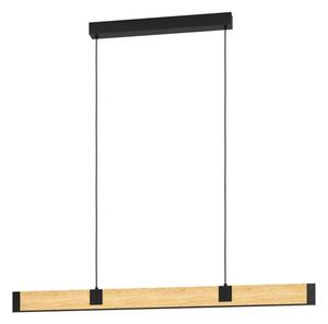 VISEČA SVETILKA 2xLED 21W+8,4W, D-1775, LES/ČRNA CAMINARRO 390225