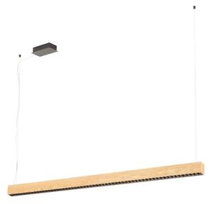 VISEČA SVETILKA 2xLED 30,5W+15,5W, D-1590, DIMLJENA, LESENI KONČNIKI 1 39719