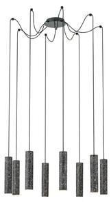 VISEČA SVETILKA/8, GU10, 8X4,5W, PROM 185, ANTRACIT/ČRNA/BELA MENTALONE 39824