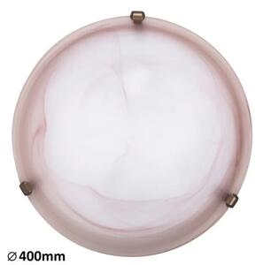 ALABASTER STROPNA SVETILKA E27 2X MAX 60/TOBAK ALABASTER STEKLO/IP20 RA3353