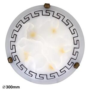 ETRUSCO STROPNA SVETILKA E27 1X MAX 60/BELO STEKLO ALABASTER/IP20 RA7648