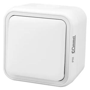 043-201 ENOPOLNO INSTALACIJSKO STIKALO 10A 250V IP55, BELO 3856024407090