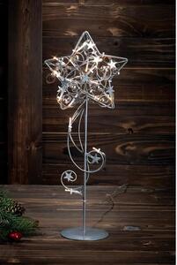 HAGABERG NAMIZNA SVETILKA STAR LED 45CM SREBRNA BARVA 20x0,06W/LED/- MA703323