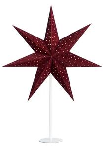 Namizna svetilka CLARA STAR RDEČA 45 cm 1x25W/E14/2,5 m MA704907