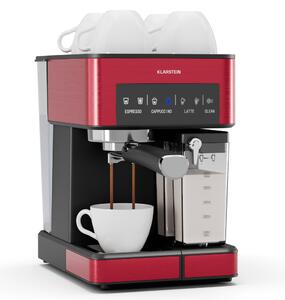 Klarstein 1,8 l aparat za kavo s penilnikom mleka, 20 bar vzvodni aparat za kavo, majhen aparat za mleto kavo s 1350 W, baristični aparat za kavo za ledeni cappuccino latte espresso