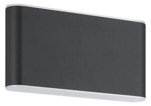 STENSKA SVETILKA 2xLED 2X2,9W, IP65, 175X90, ČRNA GRUTTI 901026