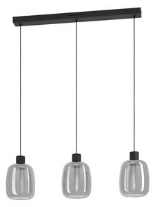 VISEČA SVETILKA 3xLED 3X3,7W, RGB, ČRNO/SIVO STEKLO MOLOCHIO-Z 901121