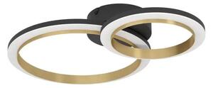 STROPNA SVETILKA 1xLED 12W, ČRNA/MEDENINA/BELA CALLIERA 901223