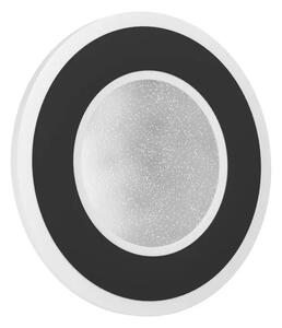 STENSKA SVETILKA 1xLED 12W, ČRNO/BELA, KRISTALNI UČINEK MACCHIONI 901237