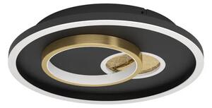 STROPNA SVETILKA 1xLED 21,2W, PROM 380, ČRNA/ZLATA TIRIOLO 901244