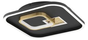 STROPNA SVETILKA 1xLED 21,3W, 380X380, ČRNA/ZLATA TIRIOLO 901245