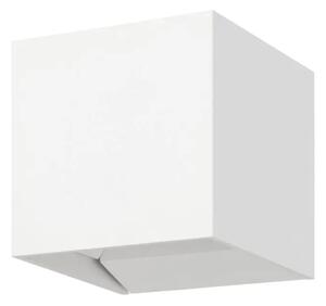 ZUNANJA STENSKA SVETILKA 2xLED 2X2,8W, 100X100 KOCKA BELA CALPINO 3 901063