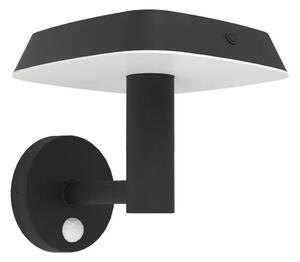 ZUNANJA SONČNA STENSKA SVETILKA 1xLED 8,5W, S SENZORJEM ČRNO/BELA DREOLI 901071