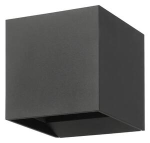 ZUNANJA STENSKA SVETILKA 2xLED 2X2,8W, 100X100 KOCKA ANTRACIT CALPINO 3 901065