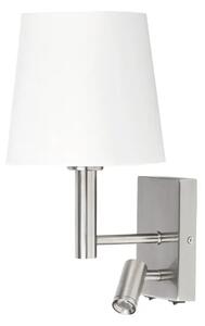 STENSKA SVETILKA HARVEY E27 1X MAX 40 + LED 3/SATEN KROM/IP20/180lm RA6539