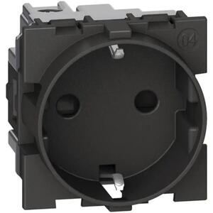 VTIČNICA 2P+E/16A/250V 2M ČRNA KG4141