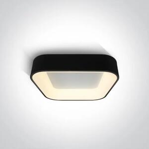 ČRNO KVADRATNA STROPNA SVETILKA LED 38W CCTV IP20 230V ZATEMNLJIVA DM62132NA/B/V