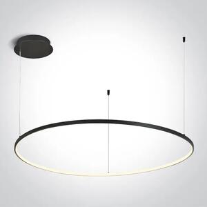 VISEČA SVETILKA ČRNI OBROČ 100cm 48W WW IP20 230V ZATEMNLJIVA DM63150/B/W