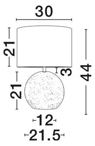 NAGOMI NAMIZNA SVETILKA BEŽ LED E27 1x12 W 100-240 V IP20 Žarnica NL9001068