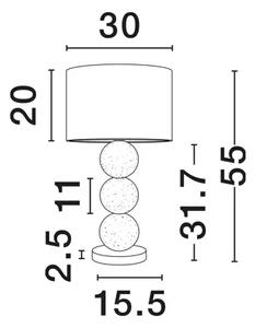 NAMIZNA SVETILKA IZ GARMINJE, BELA LED E27, 1x12 W, 100–240 V NL9001066