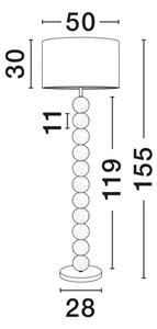 NAMIZNA SVETILKA IZ GARMINŠE KOSE, BELA \r\nLED E27 1x12 W 100–240 V\r\n NL9001067