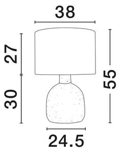 LOČENA NAMIZNA SVETILKA RJAVA \r\nLED E27 1x12 W 100–240 V \r\nŽarnica IP20 NL9001061