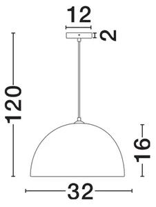 VISEČA SVETILKA TALCUM ČRNEGA RAZREDA \r\nLED E27 1x12 W 100–240 V\r\nŽarnica IP20 ni vključena \r\nD: NL9001072